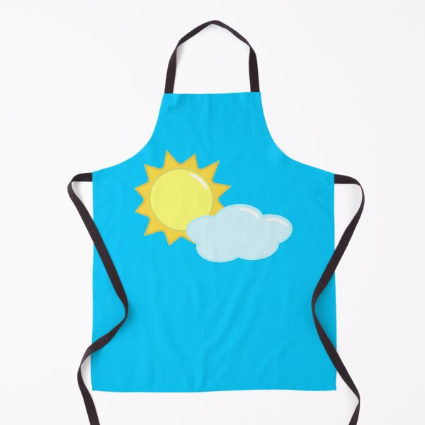 Item preview, Cute Sun and Cloud Weather Icon in Blue designed and sold by Kelly Leung.