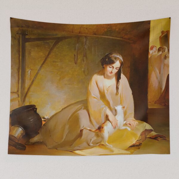 Item preview, Cinderella at the Kitchen Fire - Thomas Sully designed and sold by brushandframes.