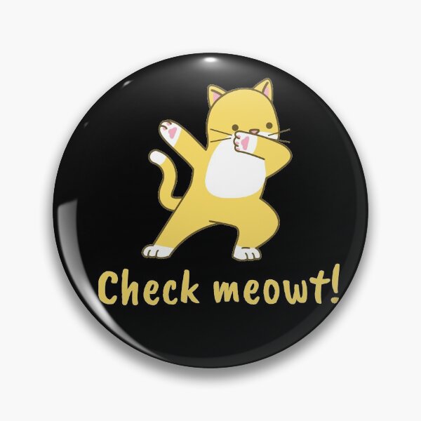 Item preview, Check Meowt, check me out cute yellow dabbing kitten cat designed and sold by auntfluffy.