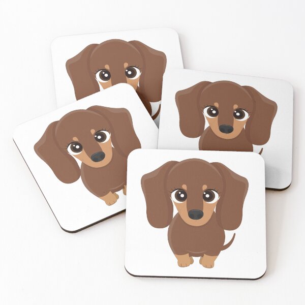 Item preview, Dachshund Dapple Affectionate and Cuddly Brown Puppy designed and sold by TeckelStore.