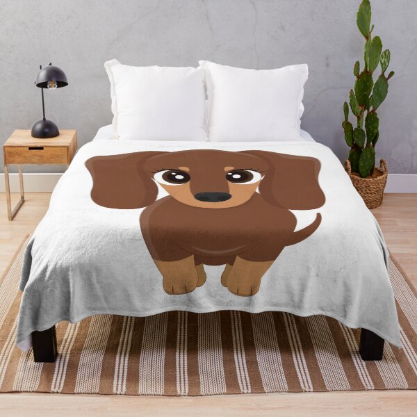 Item preview, Dachshund Dapple Affectionate and Cuddly Brown Puppy designed and sold by TeckelStore.