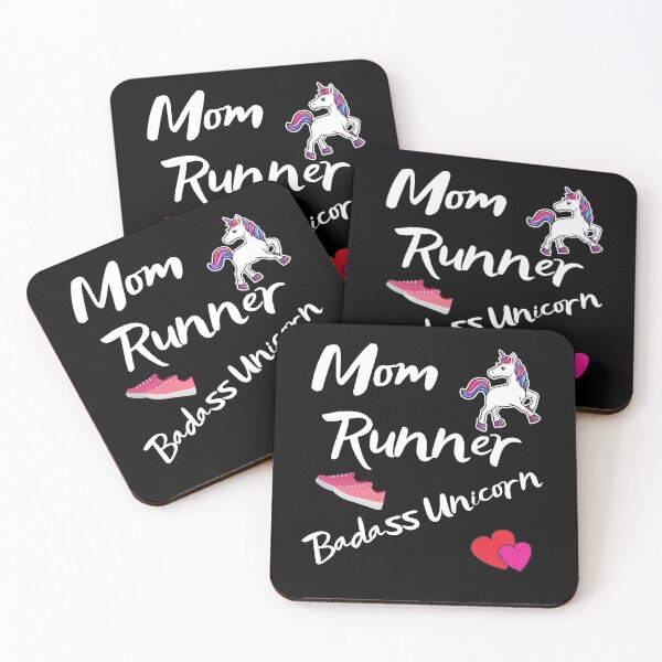 Item preview, Mom Runner Badass Unicorn designed and sold by The Feel Workshop.