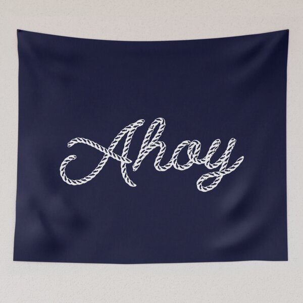 Item preview, Obra náutica ahoy designed and sold by GirlGangPrints.