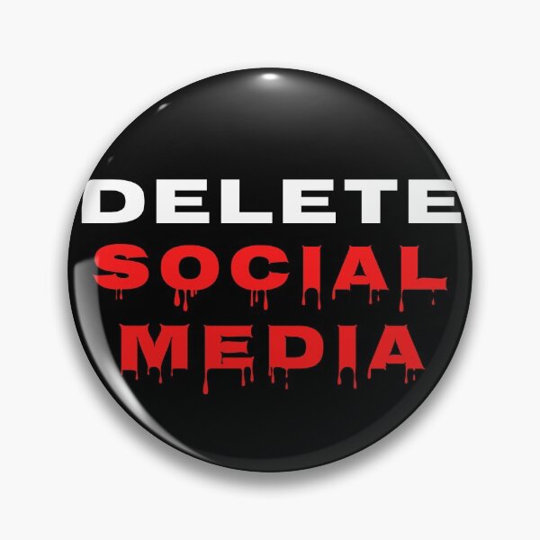 Item preview, Delete Social Media - Blood dripping font  designed and sold by Try-It.