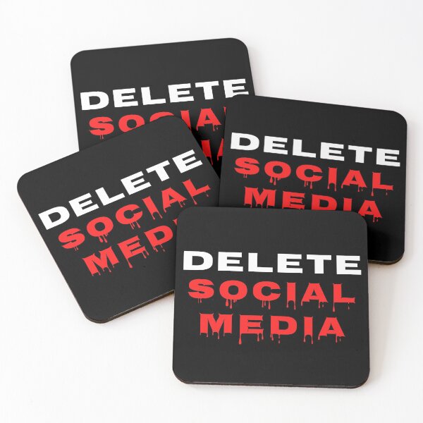 Item preview, Delete Social Media - Blood dripping font  designed and sold by Try-It.