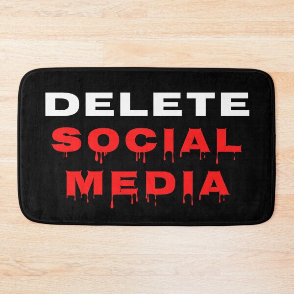 Item preview, Delete Social Media - Blood dripping font  designed and sold by Try-It.
