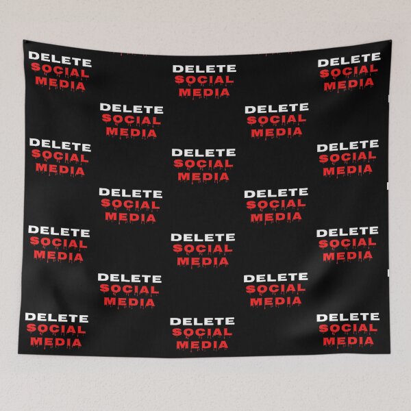 Item preview, Delete Social Media - Blood dripping font  designed and sold by Try-It.