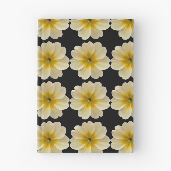 Item preview, Cream Flower Primrose Still Life Floral Photography on Black designed and sold by CottoVerdi.