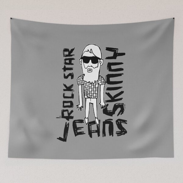 Item preview, Side Parts And Skinny Jeans designed and sold by badlydrawnbabe.