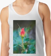 Single Red Bud Tank Top
