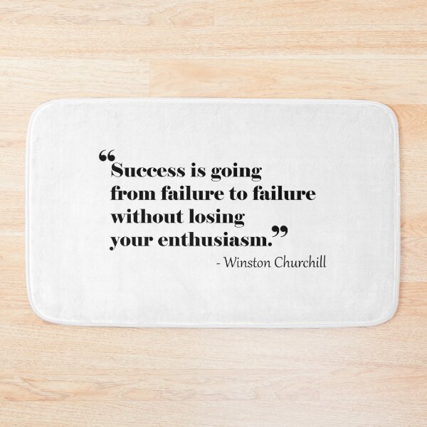 Item preview, Success is going from failure to failure without losing your enthusiasm. - Winston Churchill | Motivationl quote designed and sold by metin1331.