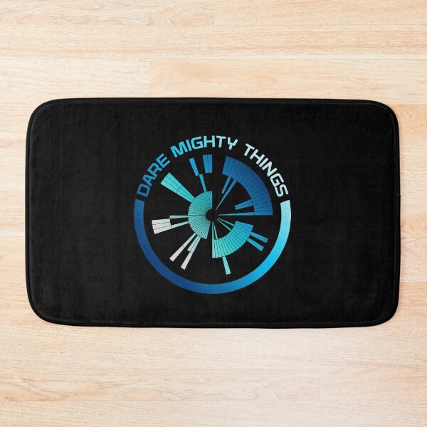 Item preview, Dare Mighty Things blue circle designed and sold by Mandeep68.