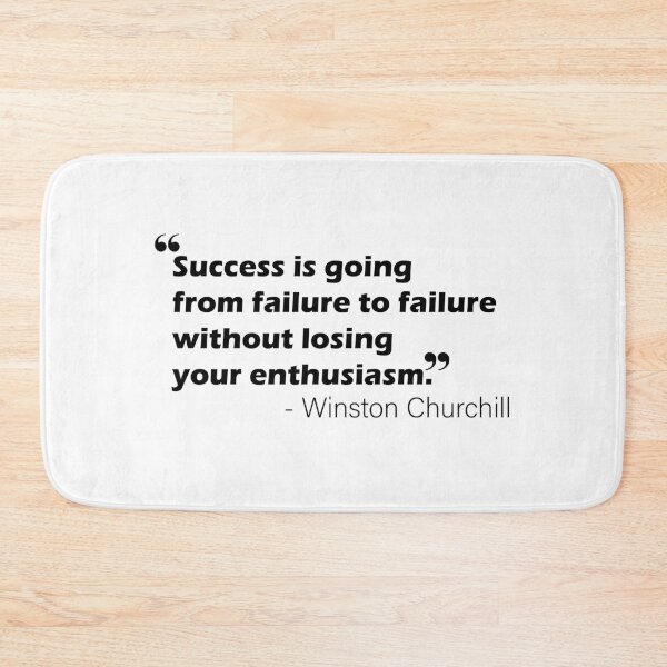 Item preview, Success is going from failure to failure without losing your enthusiasm. - Winston Churchill | Motivationl quote designed and sold by metin1331.