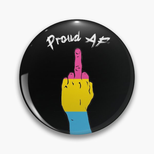 Item preview, Proud AF - Pan Pride Middle Finger designed and sold by Alrkeaton.