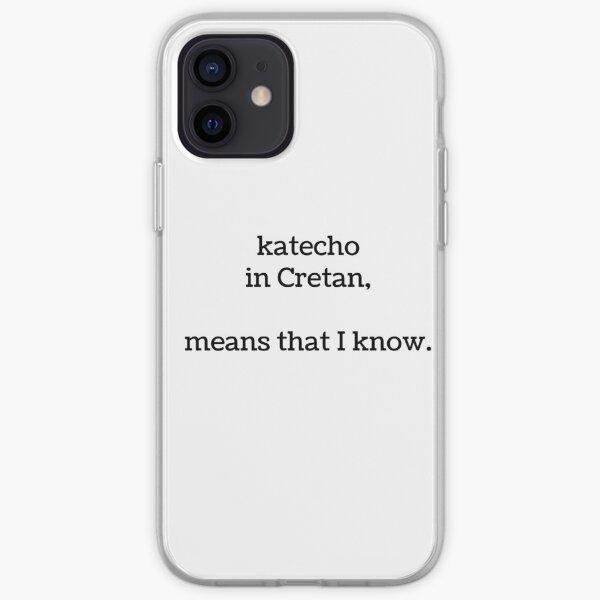 Cretan Language iPhone Soft Case