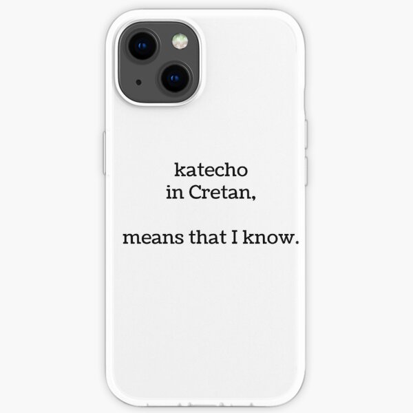 Cretan Language iPhone Soft Case