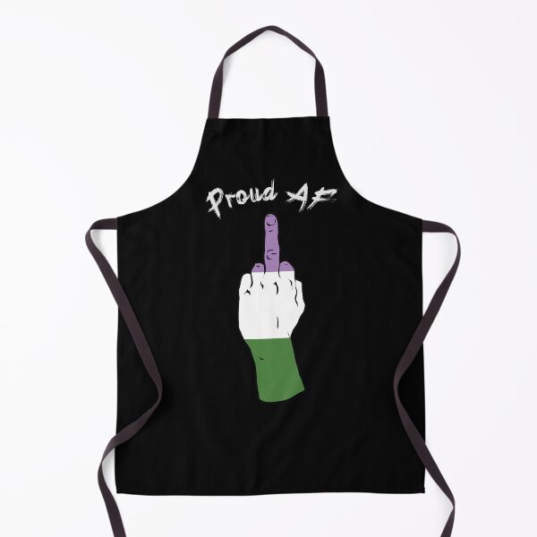 Item preview, Proud AF - Genderqueer Pride Middle Finger designed and sold by Alrkeaton.