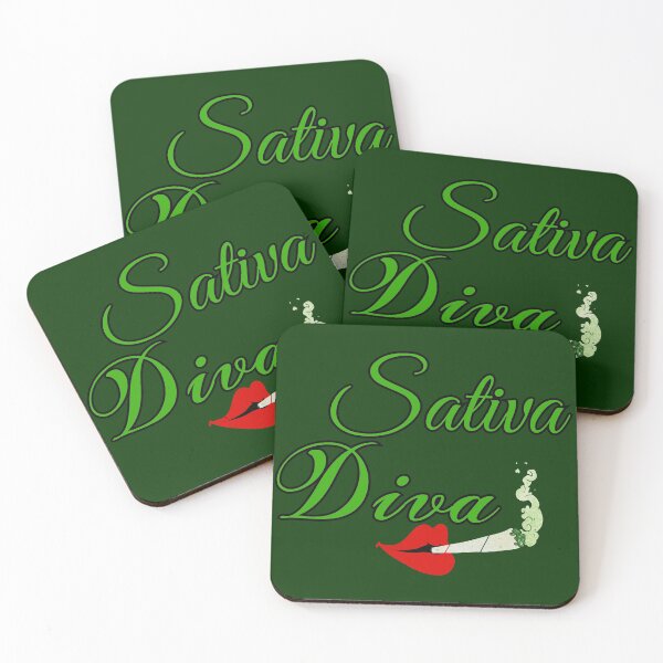 Item preview, Sativa Diva - Red lips smoking weed designed and sold by Try-It.