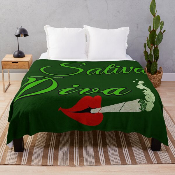 Item preview, Sativa Diva - Red lips smoking weed designed and sold by Try-It.