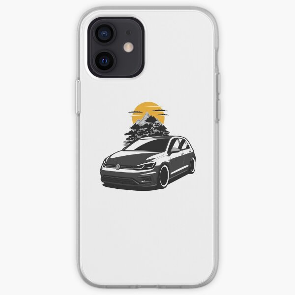 Golf negro R Funda blanda para iPhone