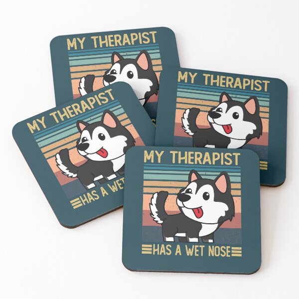 Item preview, Siberian Husky my therapist has a wet nose - Siberian Husky Lovers designed and sold by faudeltn.