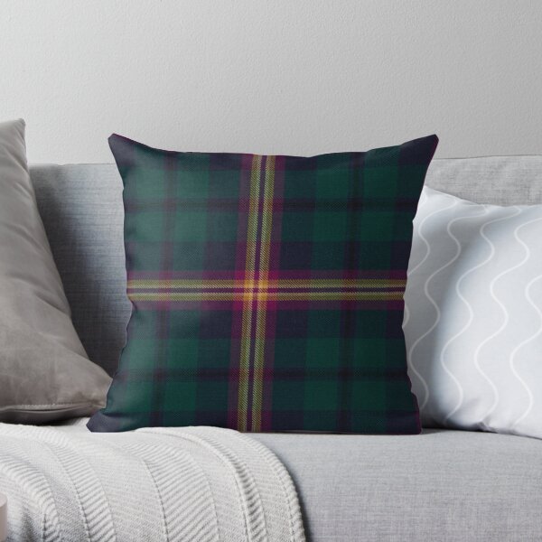 Young Scottish Tartan Throw Pillow