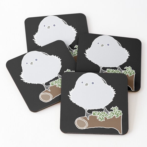 Item preview, SHIMA ENAGA | Japanese Bird | Fluffy White Ball | Long-tailed tit designed and sold by yourtravelguide.