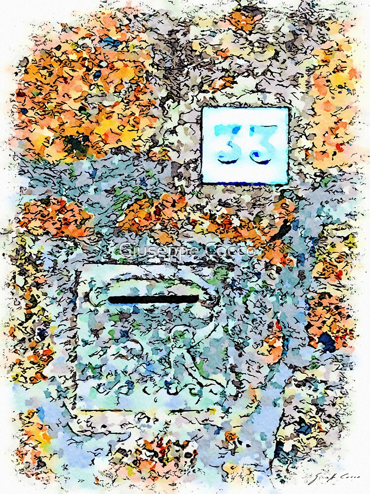Thumbnail 3 of 3, Sticker, Barbarano Romano: mailbox with house number designed and sold by giuseppecocco.