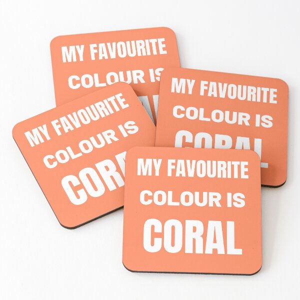 Item preview, My favourite colour is Coral designed and sold by fev-rocks.