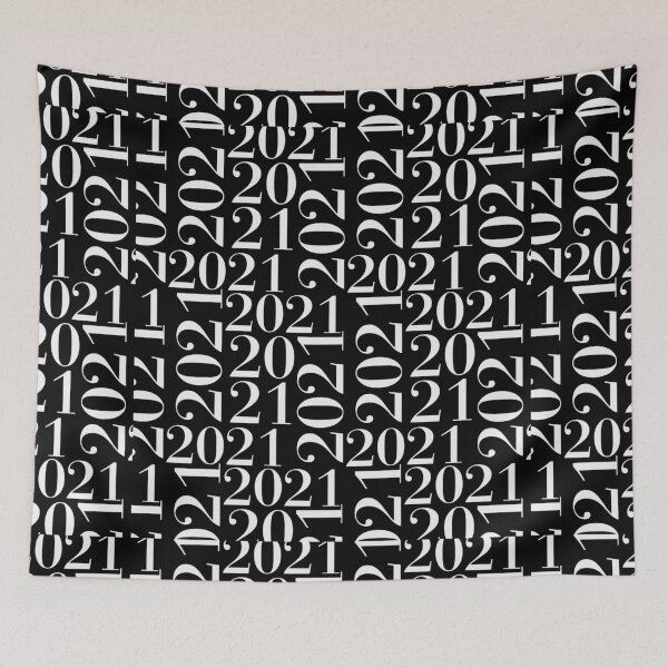 Item preview, Happy New Year 2021 - Black Color Date - Cool Numbers designed and sold by Williams Anderson.