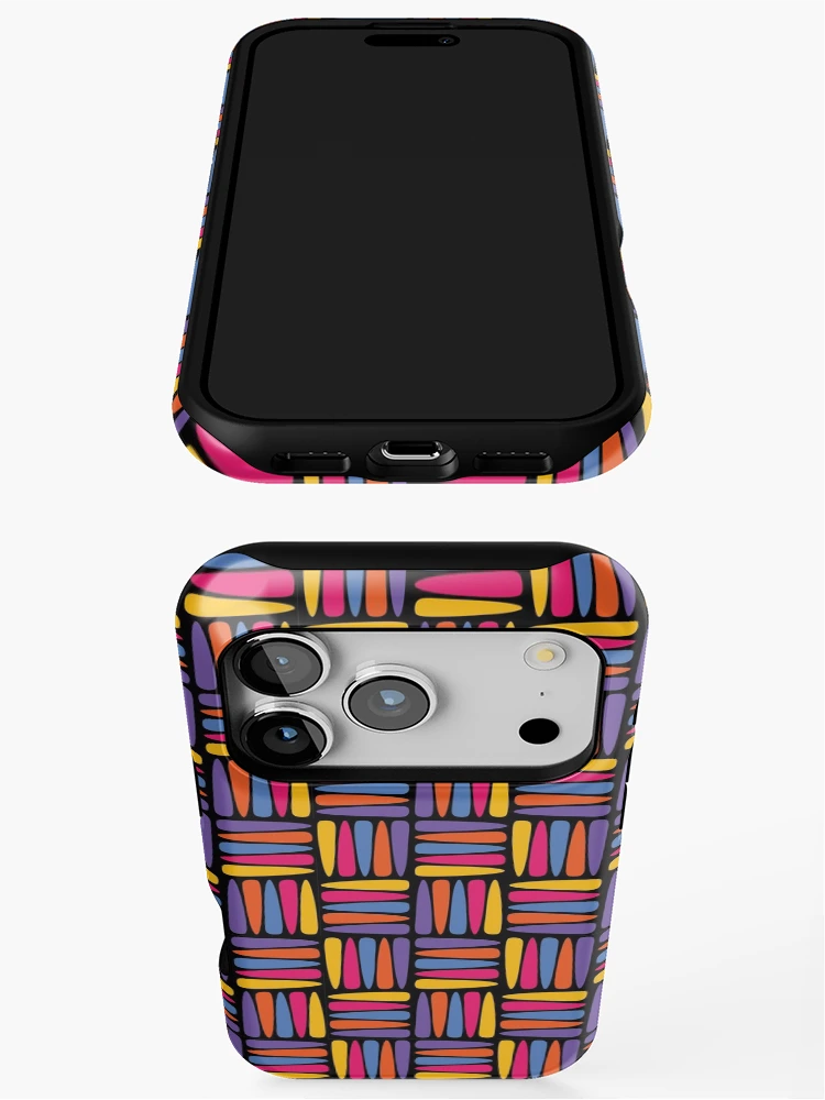 Thumbnail 3 of 4, iPhone Case, Multi Color Pattern designed and sold by williamcuccio.