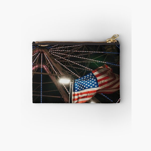 Item preview, Americana American Flag With A Red White And Blue Ferris Wheel designed and sold by JLPhotographer.