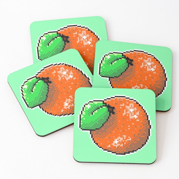 Artikelvorschau, Pixel Art Orange entworfen und verkauft von smallbeancrafts.