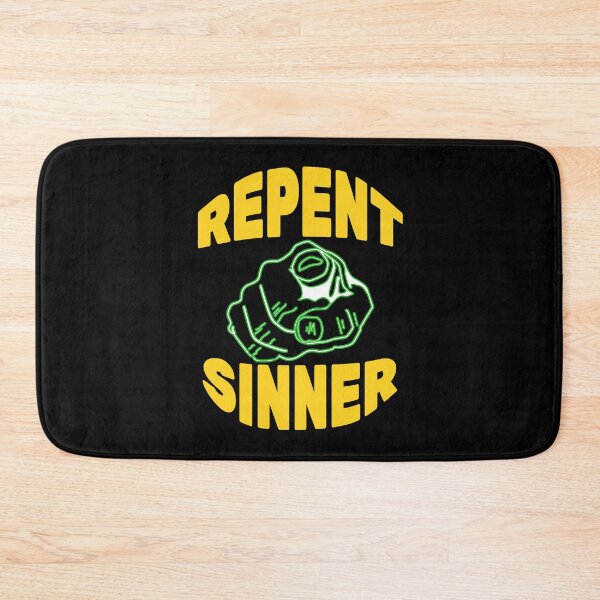 Item preview, Repent Sinner Funny Christian Jesus Bible designed and sold by nutallrosario.