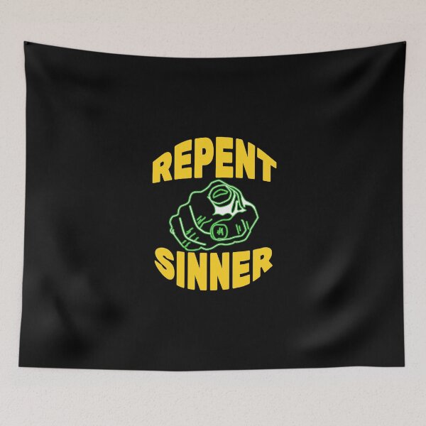 Item preview, Repent Sinner Funny Christian Jesus Bible designed and sold by nutallrosario.