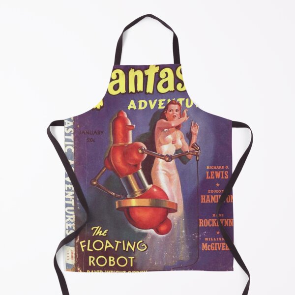 Aperçu de l'œuvre Le robot flottant RÉTRO SCI-FI COMIC BOOK THÈME DESIGN DE T-SHIRT créée et vendue par RBOJCK.