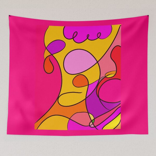 Item preview, Funky colorful abstract  designed and sold by Fatamimosh.