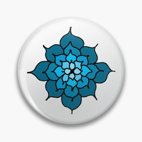 Artikelvorschau, Ombré Flower Mandala: Blau entworfen und verkauft von Mysticartshop.
