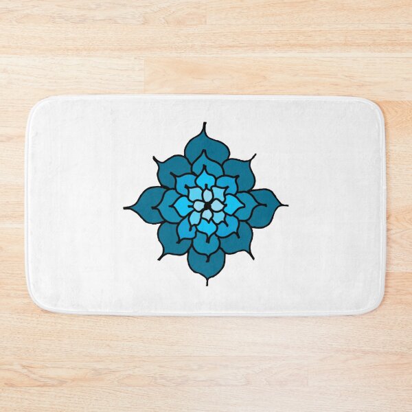Artikelvorschau, Ombré Flower Mandala: Blau entworfen und verkauft von Mysticartshop.