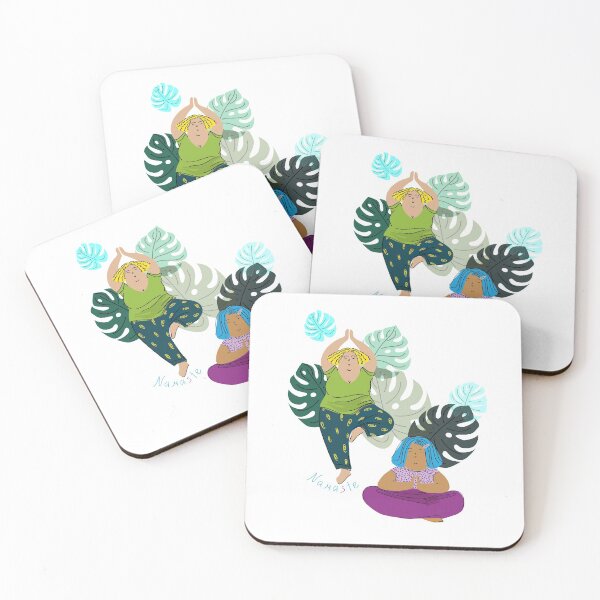 Item preview, Women meditate and do yoga designed and sold by DaryaLavit.