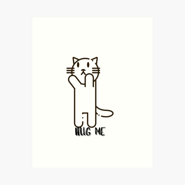 Item preview, Cat funny cute cat partner cuddle hug me designed and sold by InsomniaMerch.