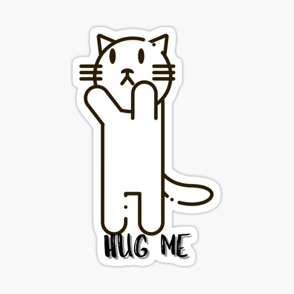 Item preview, Cat funny cute cat partner cuddle hug me designed and sold by InsomniaMerch.