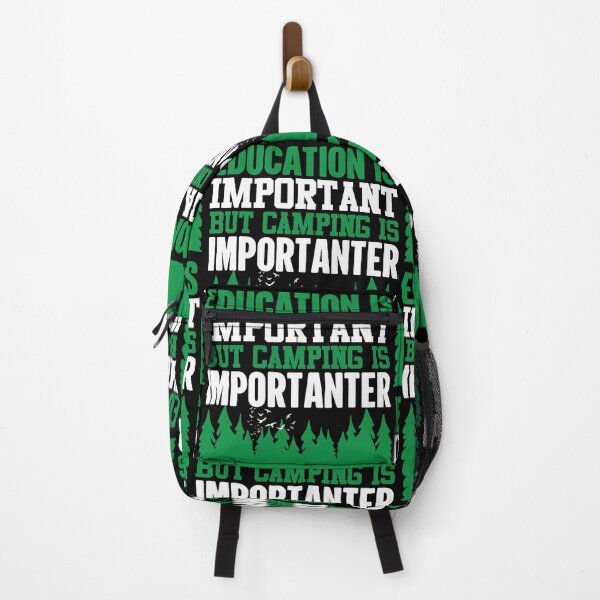 Item preview, Camping Is Importanter | An Education Is Important But designed and sold by GravitiTees.