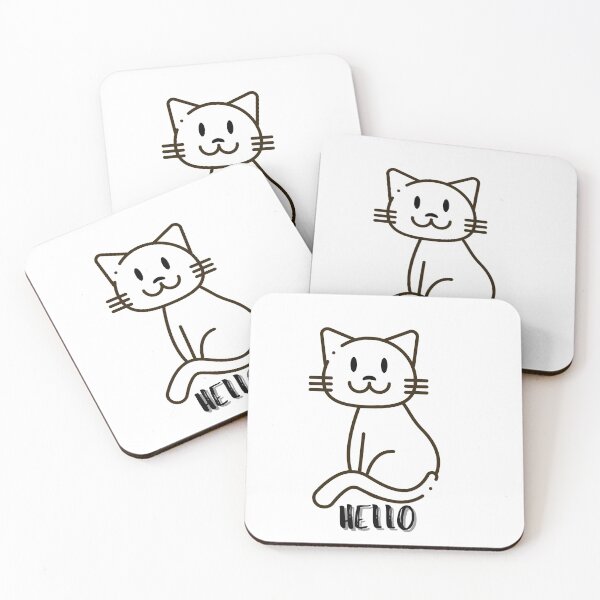 Item preview, Cat funny cute cat hello gift idea partner designed and sold by InsomniaMerch.
