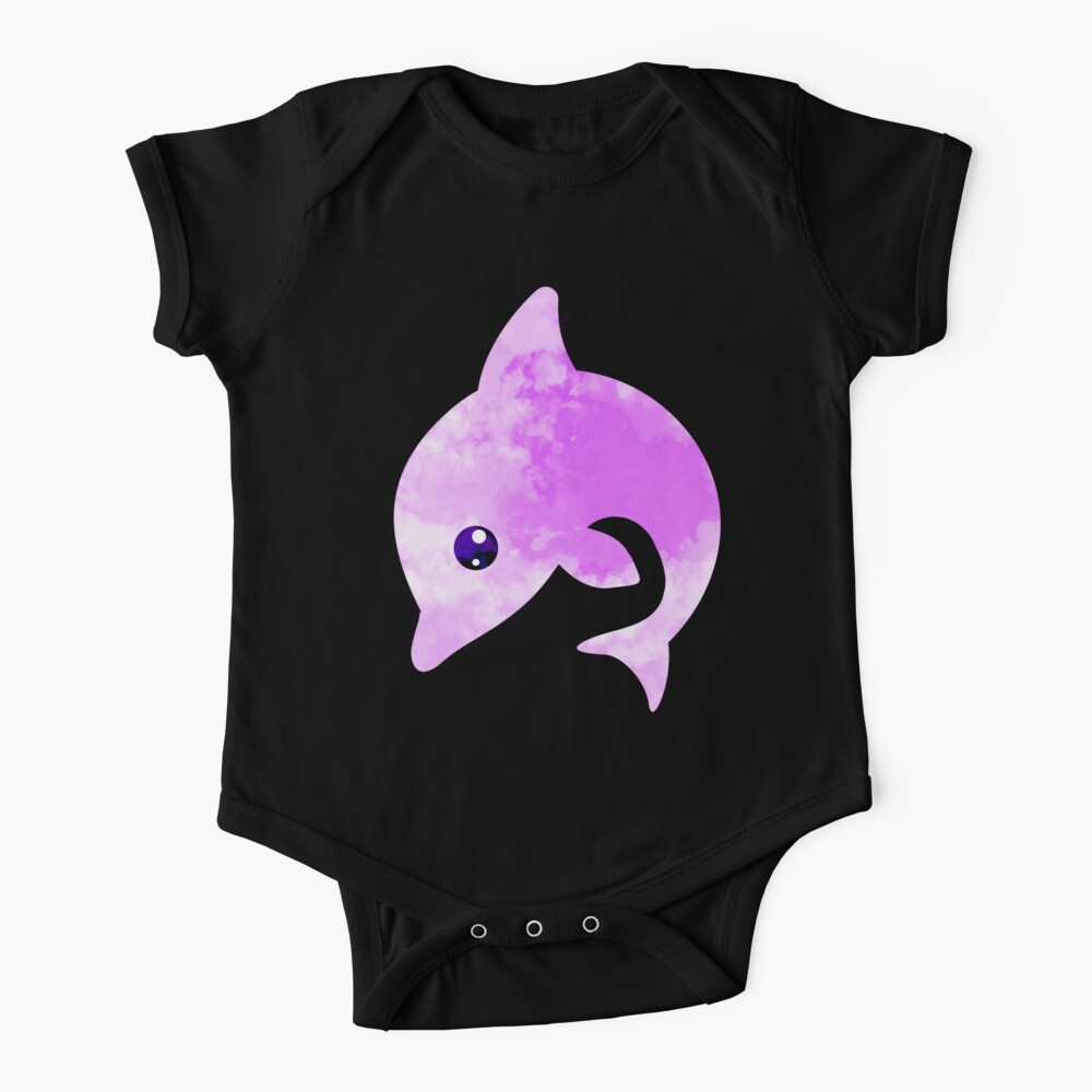 Cute Dolphin Pattern Babystrampler