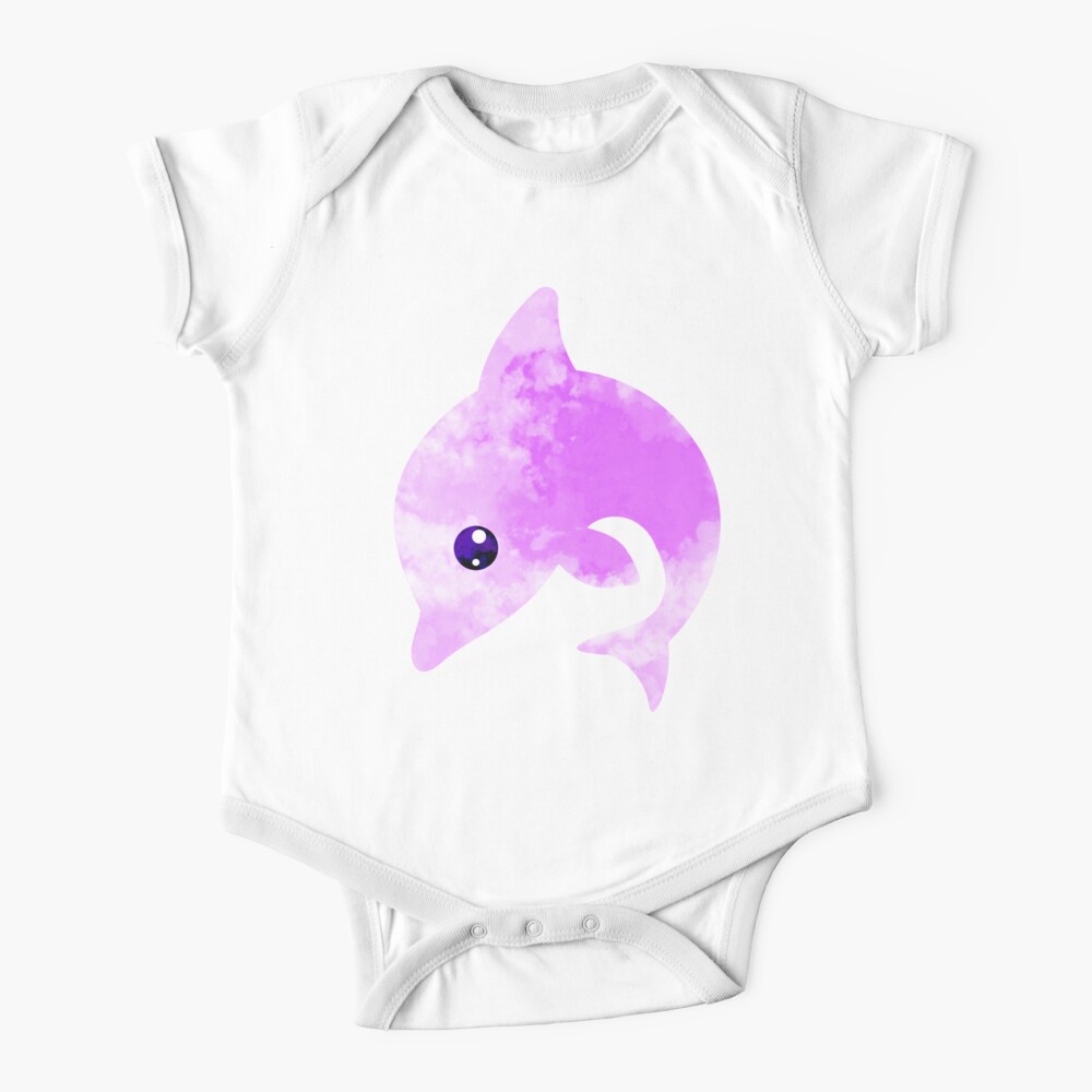 Cute Dolphin Pattern Babystrampler