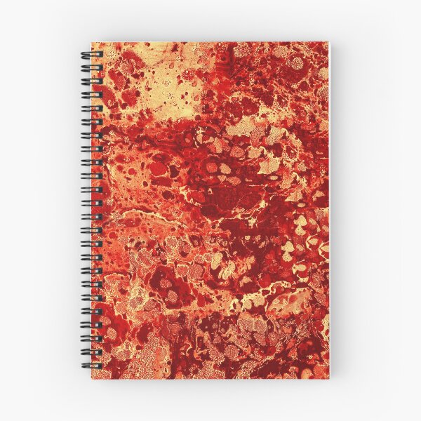 Item preview, Red fire marbled paper designed and sold by anetkresli.