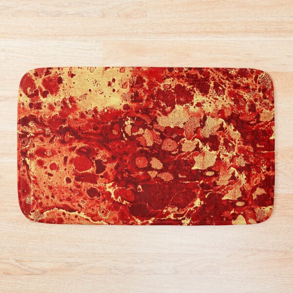 Item preview, Red fire marbled paper designed and sold by anetkresli.