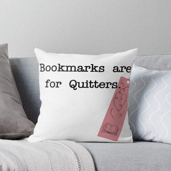 Item preview, Bookmarks are for quitters, Book Lover Gift, Bookworm Librarian Gifts For Readers, book club sticker, Nerdy Literary, Introvert Book lover designed and sold by AwesomeUnique.