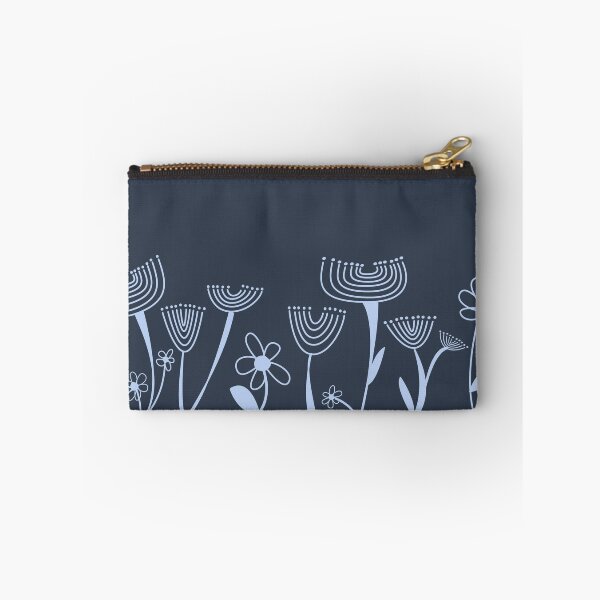 Item preview, Simple, abstract, artsy graphic navy blue drawn flowers floral sketch - Caroline Laursen Original designed and sold by Caroline Laursen.